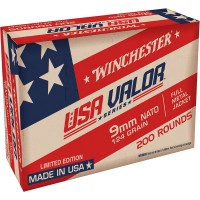 Bulk Winchester USA Valor Luger FMJ Ammo