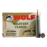Bulk Wolf Military Classic Steel Case FMJ Ammo