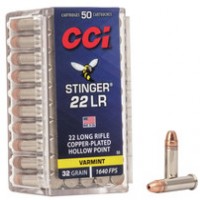 CCI Stinger CP Nickle Plated Brass Case HP Ammo