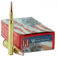 30-06 Ammo - Hornady American Whitetail Ammo Springfield SP Brass Case Hornady American Whitetail Springfield SP Brass Case Ammo