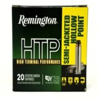 Remington HTP Semi Nickel Plated Brass Case JHP Ammo
