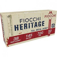 Fiocchi Heritage Short FMJ Ammo