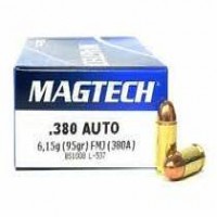380 Auto Ammo - MagTech Ammo Brass Case FMJ MagTech Brass Case FMJ Ammo