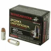 Winchester PDX Ammuntion Bonded Nickel Plated Brass Case HP Ammo