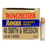 40 S&W Ammo - Winchester Ranger Ammo T-Series Nickel Plated Brass Case Winchester Ranger T-Series Nickel Plated Brass Case Ammo