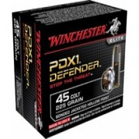 Winchester Defender Bonded Nickel Plated Brass Case JHP Ammo