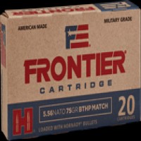 Frontier Boat Tail Match Brass Case HP Ammo