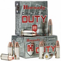 Hornady Critical Duty Luger Flex Tip Nickel Plated Brass Case +P Ammo