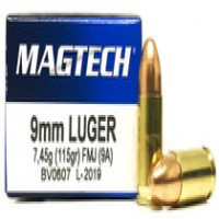 Magtech Luger Brass Case FMJ Ammo