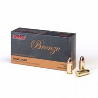 PMC Bronze Luger Brass Case FMJ Ammo