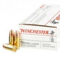 Winchester Luger Brass Case JHP Ammo
