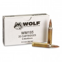 Wolf WM193 Brass Ammo
