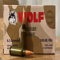 WOLF Military Classic Non-Corrosive FMJ Ammo