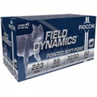 Fiocchi Field Dynamics Pointed SP Brass Cased Centerfire Pistol Ammo