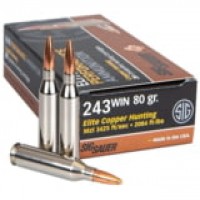 SIG SAUER Elite Copper Hunting Tipped Brass Cased Centerfire Ammo