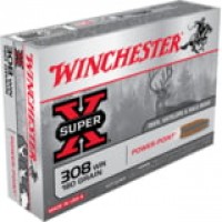 SUPER-X Winchester Power-Point Brass Cased Centerfire Ammo