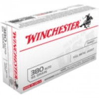 Winchester USA Brass Cased Centerfire FMJ Ammo