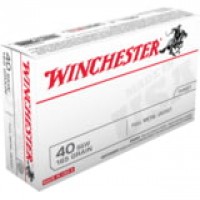 Winchester USA S& W Brass Cased Centerfire FMJ Ammo