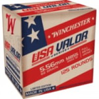 Winchester USA VALOR Green Tip M855 Brass Centerfire FMJBT Ammo