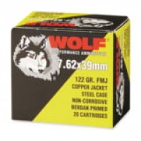 Wolf Performance Copper Steel Cased Centerfire FMJ Ammo