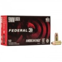 Federal Premium American Eagle Luger Brass Cased Centerfire FMJ Ammo