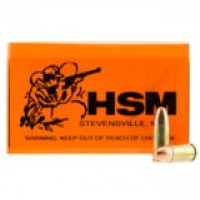 HSM Training Luger Brass Cased FMJ Ammo
