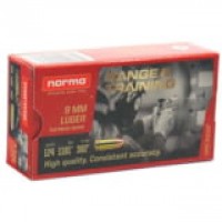 Norma Range Training Luger Brass Cased Centerfire FMJ Ammo