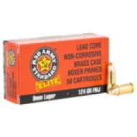 RA Standard Luger Brass Cased FMJ Ammo