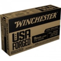 Winchester USA FORGED Luger Steel Casing Centerfire FMJ Ammo