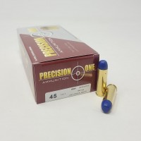 Precision One Polymer Coated Flat Point Blue RN Ammo