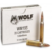 Bulk Wolf WPAWM193 WM193 Free Shipping With Buyers Club FMJ Ammo