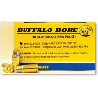 Buffalo Bore Colt Police Hard Cast Flat Nose Ammo