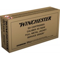 Winchester Service Grade Flat Nose FMJ Ammo