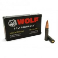 Wolf Polyformance Bi-Metal Steel Case FMJ Ammo