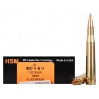 HSM Factory Blemish Trophy Gold Berger Hunting VLD Boat Tail HP Ammo