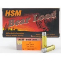 HSM Lead Wide Flat Nose Gas Check Bear Load Ammo
