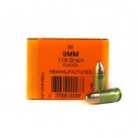 HSM Luger Plated Remanufactured RN Ammo