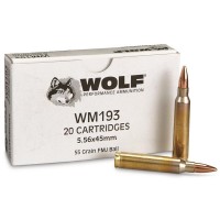 Wolf Gold M193 Brass MPN WM193 FMJ Ammo
