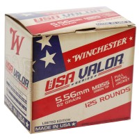 Winchester USA Valor M855 Green Tip Brass MPN FMJ Ammo