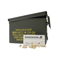 Bulk Winchester USA In Can Of FREE SHIPPING Brass MPN FMJ Ammo