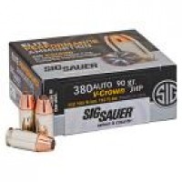 V-Crown Sig Sauer Elite Performance JHP Ammo