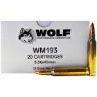 Bulk M193 BRASS Cased Wolf FMJ Ammo