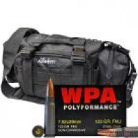 Wolf WPA Polyformance In The Armory Black Range Bag FMJ Ammo