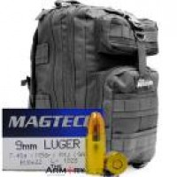 Bulk Luger Magtech In The Armory Black Back FMJ Ammo