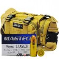 Luger Magtech In The Armory Tan Range Bag FMJ Ammo