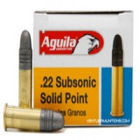 Aguila SubSonic Solid Point RN Ammo