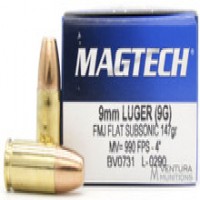 Magtech Subsonic FMJFP Ammo