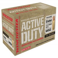 Winchester Active Duty Luger Flat Nose FN FMJ Ammo