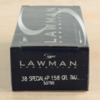 Bulk Speer Lawman TMJ +P Ammo