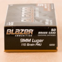 CCI Luger Blazer Brass FMJ Ammo